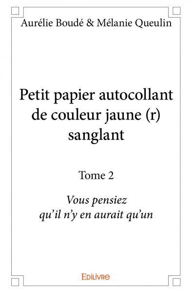 Picture of Petit papier autocollant de couleur jaune (r) sanglant