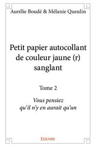 Picture of Petit papier autocollant de couleur jaune (r) sanglant
