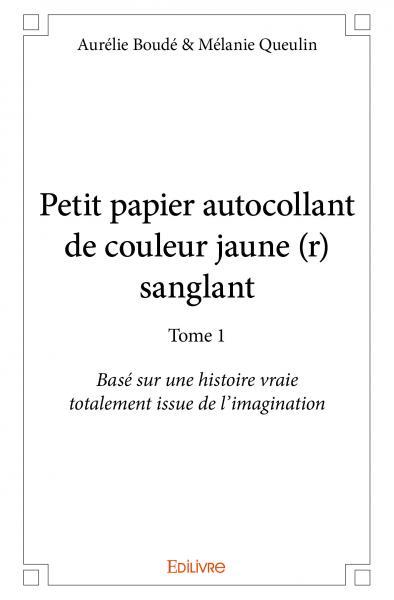 Picture of Petit papier autocollant de couleur jaune (r) sanglant