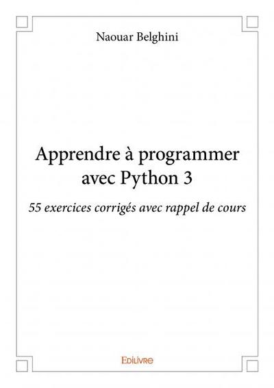 Image de Apprendre à programmer avec python 3