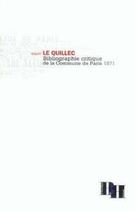Picture of Bibliographie critique de la Commune de Paris