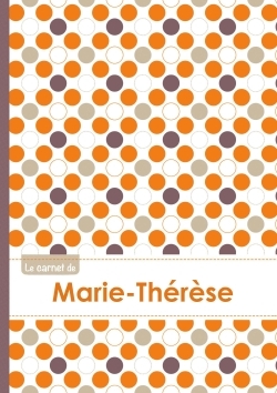 Image de Le carnet de Marie-Thérèse - Lignes, 96p, A5 - Ronds Orange Gris Violet
