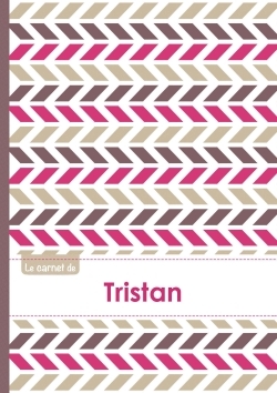 Picture of Le carnet de Tristan - Lignes, 96p, A5 - Motifs Violet Gris Taupe
