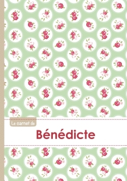 Image de Le carnet de Bénédicte - Lignes, 96p, A5 - Roses Tea time