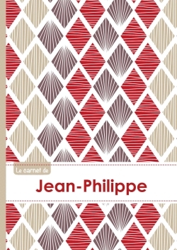 Picture of Le carnet de Jean-Philippe - Lignes, 96p, A5 - Pétales Japonaises Violette Taupe Rouge