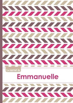 Picture of Le carnet d'Emmanuelle - Lignes, 96p, A5 - Motifs Violet Gris Taupe