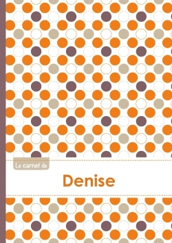 Image de Le carnet de Denise - Lignes, 96p, A5 - Ronds Orange Gris Violet