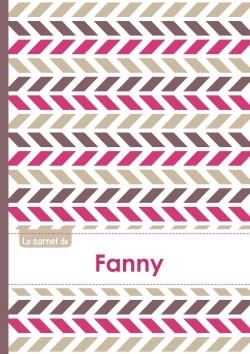 Picture of Le carnet de Fanny - Lignes, 96p, A5 - Motifs Violet Gris Taupe