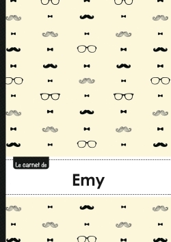 Image de Le carnet d'Emy - Lignes, 96p, A5 - Moustache Hispter
