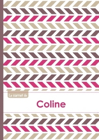 Image de Le carnet de Coline - Lignes, 96p, A5 - Motifs Violet Gris Taupe
