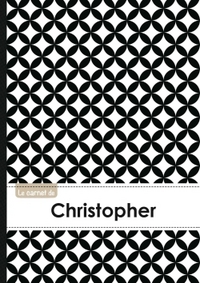 Picture of Le carnet de Christopher - Lignes, 96p, A5 - Ronds Noir et Blanc