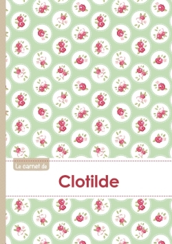 Image de Le carnet de Clotilde - Lignes, 96p, A5 - Roses Tea time