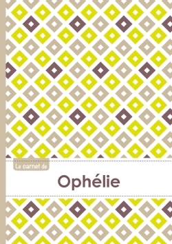 Image de Le carnet d'Ophélie - Lignes, 96p, A5 - Carré Poussin Gris Taupe