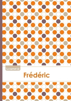 Image de Le carnet de Frédéric - Lignes, 96p, A5 - Ronds Orange Gris Violet