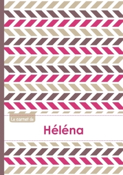 Picture of Le carnet de Héléna - Lignes, 96p, A5 - Motifs Violet Gris Taupe