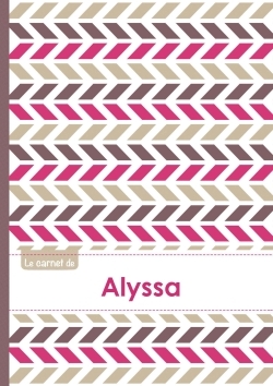 Picture of Le carnet d'Alyssa - Lignes, 96p, A5 - Motifs Violet Gris Taupe