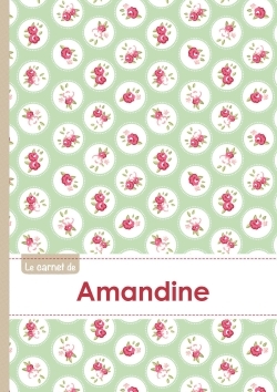 Picture of Le carnet d'Amandine - Lignes, 96p, A5 - Roses Tea time