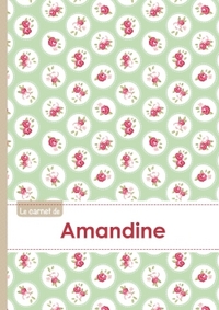 Picture of Le carnet d'Amandine - Lignes, 96p, A5 - Roses Tea time