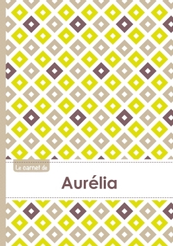 Image de Le carnet d'Aurélia - Lignes, 96p, A5 - Carré Poussin Gris Taupe