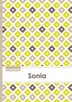 Image de Le carnet de Sonia - Lignes, 96p, A5 - Carré Poussin Gris Taupe