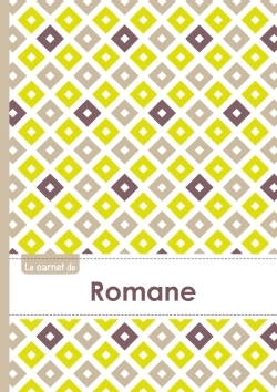 Picture of Le carnet de Romane - Lignes, 96p, A5 - Carré Poussin Gris Taupe