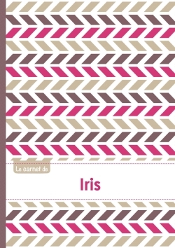 Picture of Le carnet d'Iris - Lignes, 96p, A5 - Motifs Violet Gris Taupe