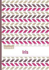Picture of Le carnet d'Iris - Lignes, 96p, A5 - Motifs Violet Gris Taupe