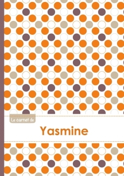 Picture of Le carnet d'Yasmine - Lignes, 96p, A5 - Ronds Orange Gris Violet