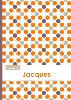 Picture of Le carnet de Jacques - Lignes, 96p, A5 - Ronds Orange Gris Violet