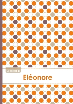 Image de Le carnet d'Eléonore - Lignes, 96p, A5 - Ronds Orange Gris Violet