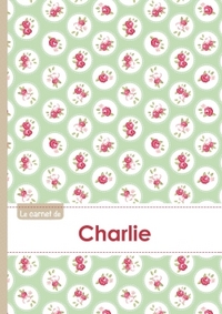 Picture of Le carnet de Charlie - Lignes, 96p, A5 - Roses Tea time