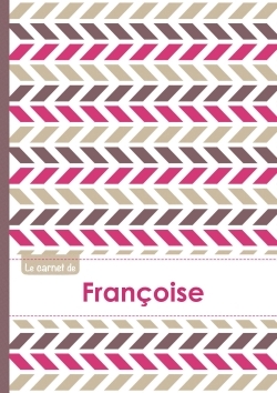 Image de Le carnet de Françoise - Lignes, 96p, A5 - Motifs Violet Gris Taupe