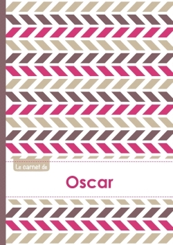 Picture of Le carnet d'Oscar - Lignes, 96p, A5 - Motifs Violet Gris Taupe