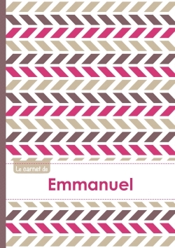 Picture of Le carnet d'Emmanuel - Lignes, 96p, A5 - Motifs Violet Gris Taupe