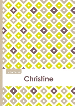 Image de Le carnet de Christine - Lignes, 96p, A5 - Carré Poussin Gris Taupe