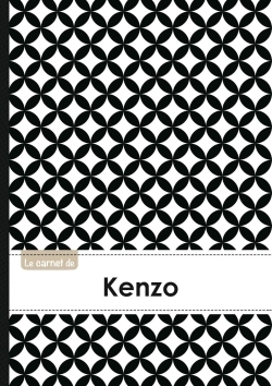 Picture of Le carnet de Kenzo - Lignes, 96p, A5 - Ronds Noir et Blanc