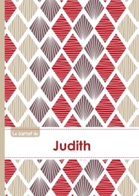Picture of Le carnet de Judith - Lignes, 96p, A5 - Pétales Japonaises Violette Taupe Rouge