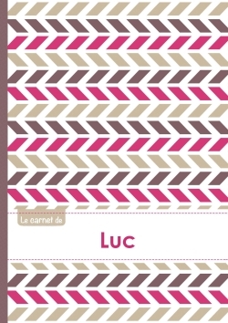 Image de Le carnet de Luc - Lignes, 96p, A5 - Motifs Violet Gris Taupe