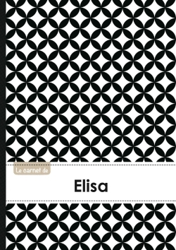 Image de Le carnet d'Elisa - Lignes, 96p, A5 - Ronds Noir et Blanc
