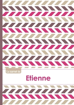 Picture of Le carnet d'Etienne - Lignes, 96p, A5 - Motifs Violet Gris Taupe