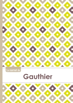 Image de Le carnet de Gauthier - Lignes, 96p, A5 - Carré Poussin Gris Taupe