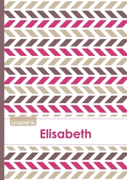 Picture of Le carnet d'Elisabeth - Lignes, 96p, A5 - Motifs Violet Gris Taupe