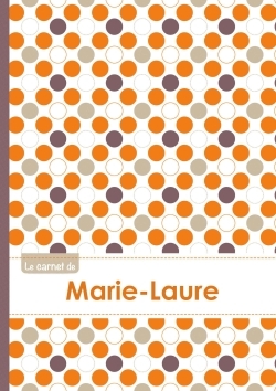 Image de Le carnet de Marie-Laure - Lignes, 96p, A5 - Ronds Orange Gris Violet