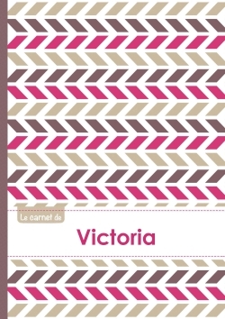 Picture of Le carnet de Victoria - Lignes, 96p, A5 - Motifs Violet Gris Taupe