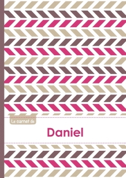 Image de Le carnet de Daniel - Lignes, 96p, A5 - Motifs Violet Gris Taupe