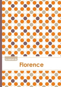 Image de Le carnet de Florence - Lignes, 96p, A5 - Ronds Orange Gris Violet