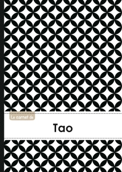 Picture of CARNET TAO LIGNES,96P,A5 RONDSNOIRETBLANC