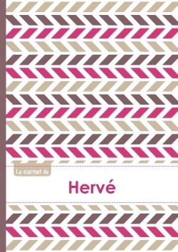 Picture of Le carnet de Hervé - Lignes, 96p, A5 - Motifs Violet Gris Taupe