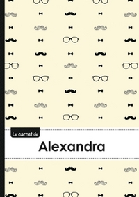 Picture of Le carnet d'Alexandra - Lignes, 96p, A5 - Moustache Hispter