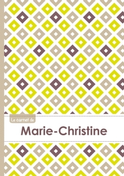 Picture of Le carnet de Marie-Christine - Lignes, 96p, A5 - Carré Poussin Gris Taupe